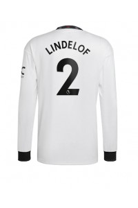 Fotbalové Dres Manchester United Victor Lindelof #2 Venkovní Oblečení 2022-23 Dlouhý Rukáv